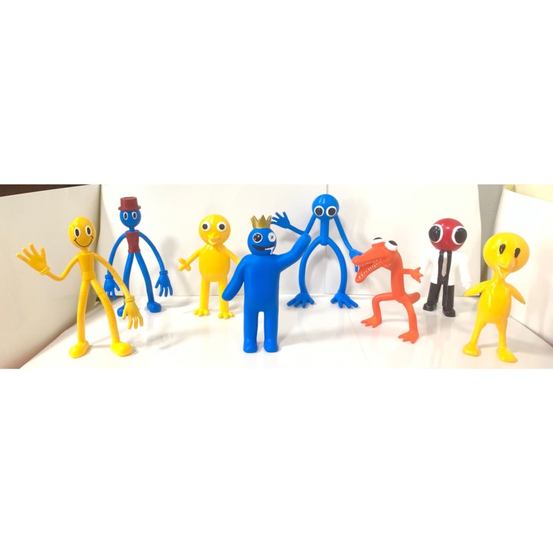 Mainan Action Figure Kawai Rainbow Friends Blue Monster Bahan pvc Untuk Dekorasi Mobil