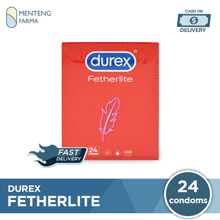 Kondom Durex Fetherlite 24 Pcs - Kondom Tipis Sensasi Lebih Intim