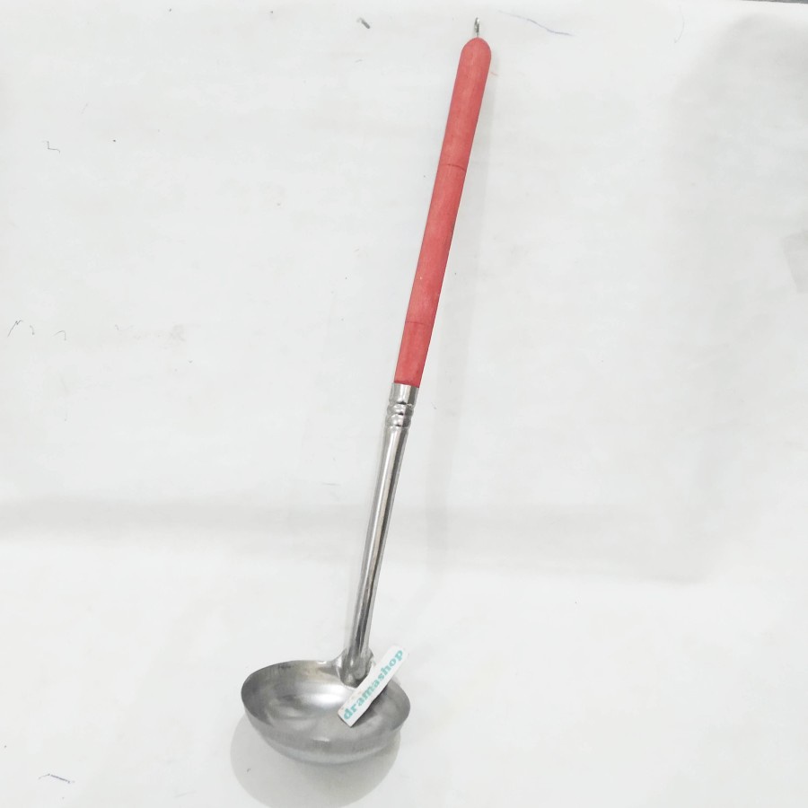 Ladle ladel irus kuah bakso sayur mi ayam gagang kayu panjang