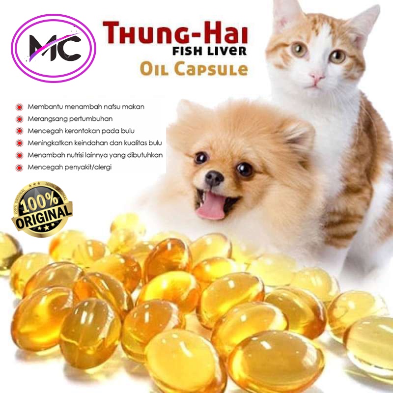 Minyak Ikan Kucing Omega 3 Minyak Ikan Salmon Untuk Hewan Anjing Kucing Fish Oil Obat dan Vitamin Hewan