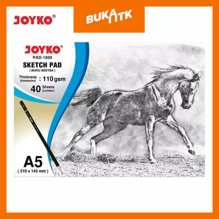 

Sale!!! Sketch Pad Buku Sketsa Joyko Pad-1000 A5 110 Gsm 40 Sheets Hemat