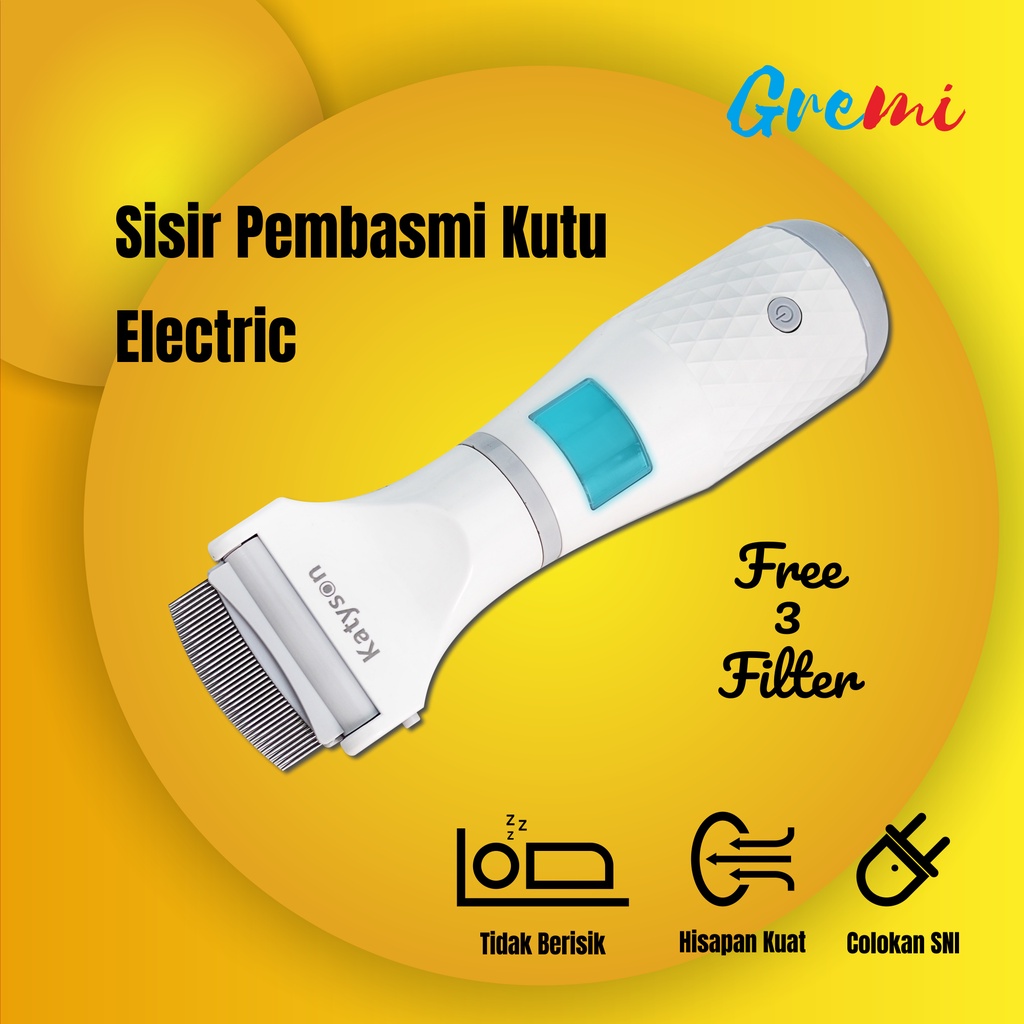 Sisir Kutu Elektrik Penghilang Kutu Rambut Menggunakan Mesin Elektrik UV-COMB Vacuum Electric