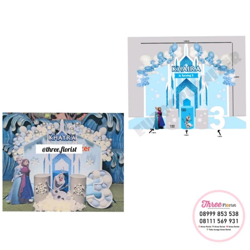 backdrop acara dekorasi / backdrop acara ulang tahun anak / backdrop / backdrop lamaran / backdrop e