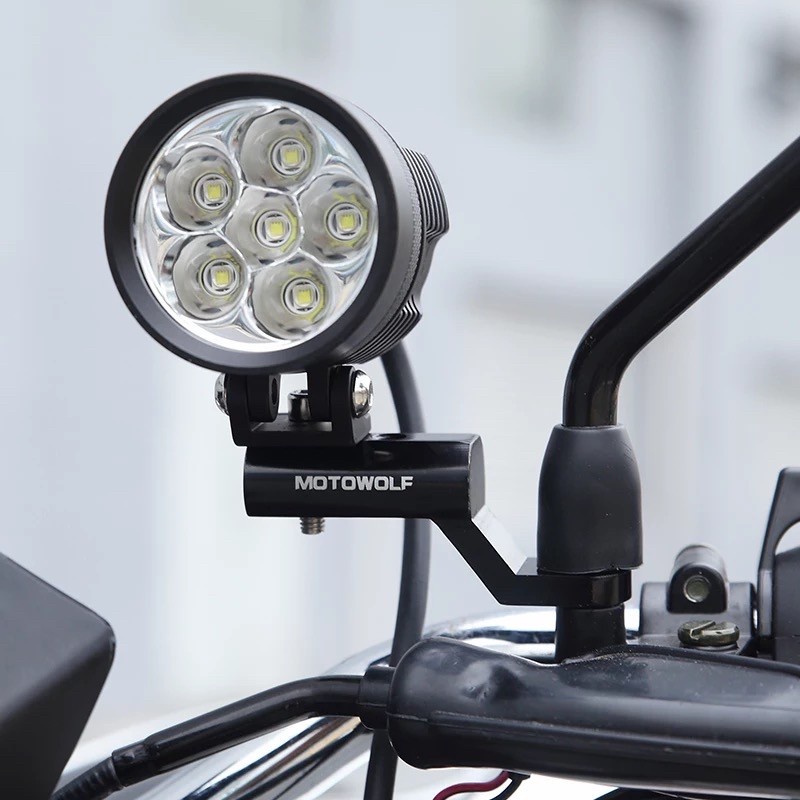 Bracket Breket Motowolf Phone Holder GoPro Lampu Tembak