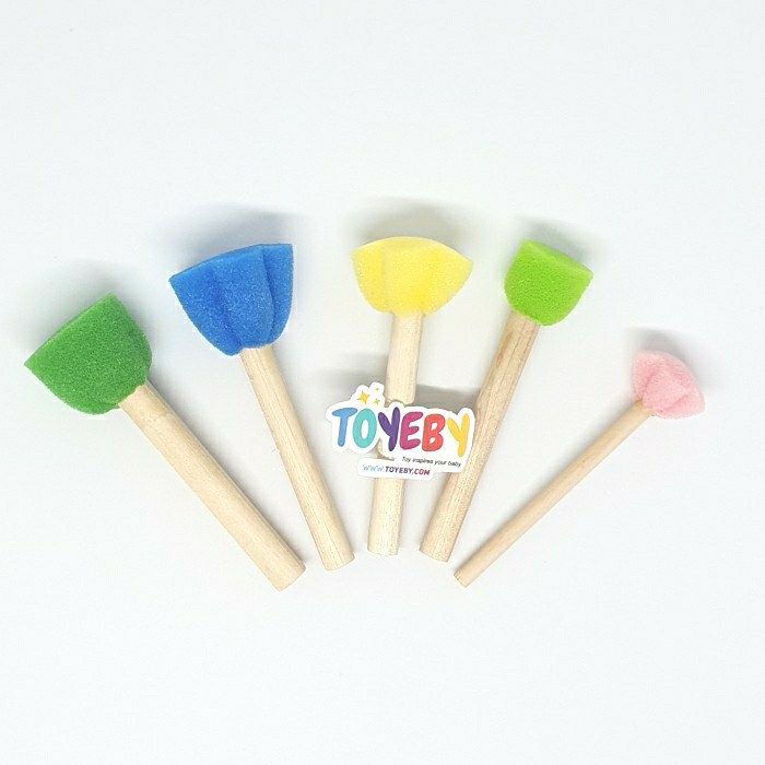 

Update Set Mainan Anak Kuas Spons Lukis Dot Flower / Sponge Brush Paint Stamp Bergaransi