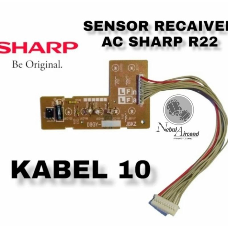 RECEIVER DISPLAY SENSOR AC SHARP R22 PLASMACLUSTER SOKET 10 KABEL