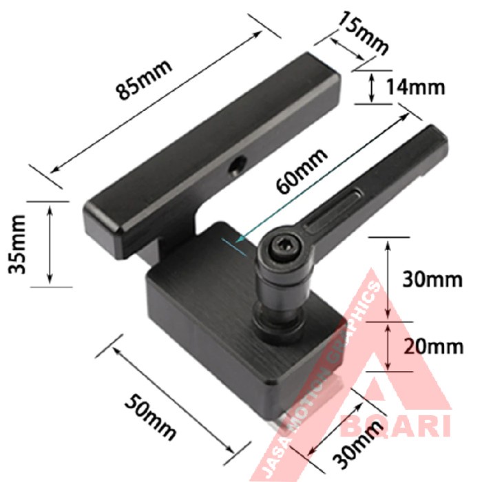 T Track Connector / Track Stop / Table Saw Miter Saw Fence Connector