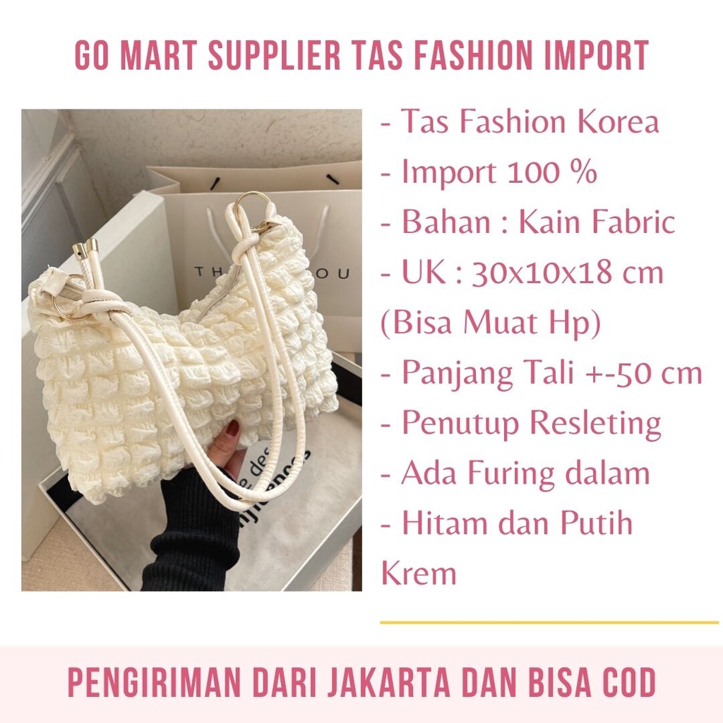 Tas Selempang Bahu Wanita Import Fashion Korea Terbaru - Tas Shoulder Bag Wanita Kekinian - TG06