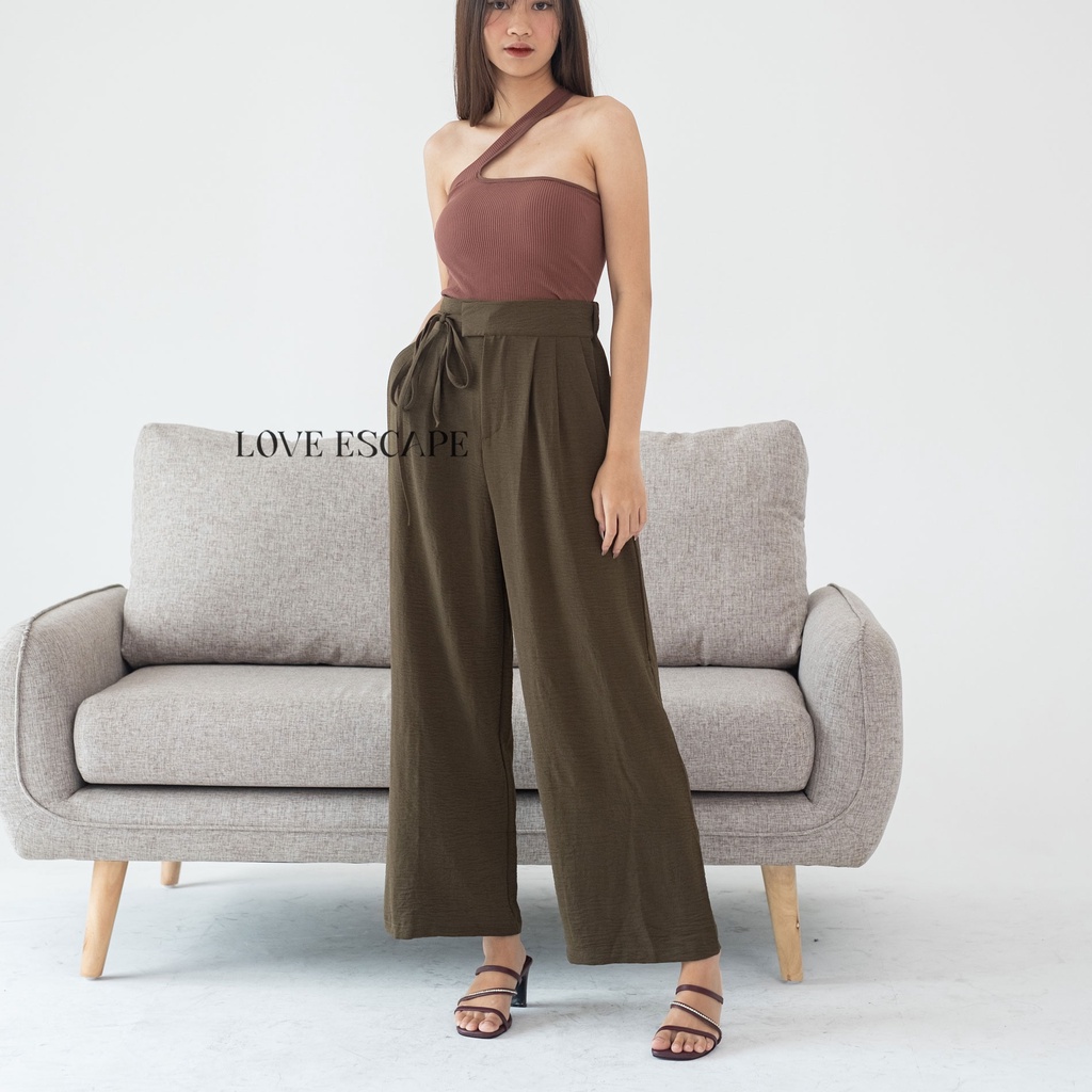 LOVE ESCAPE Celana Kulot/ Celana Kulot Nyaman/Celana Kerja Wanita/Celana Panjang Wanita/ Hyori Pants