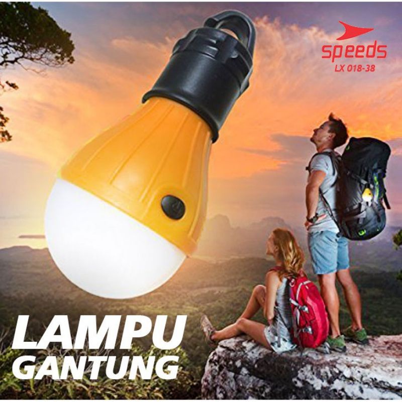 Lampu tenda model bohlam - lampu tenda camping - camping tent