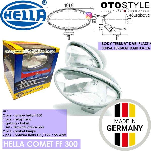 Hella Comet Ff 300  Original Germany - Lampu Hella - Lampu Tembak - Lampu Offroad - Lampu Mobil - La