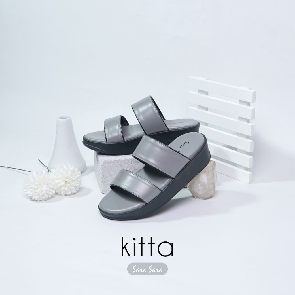 Sara Sara KITTA Sandal Wedges Casual Wanita