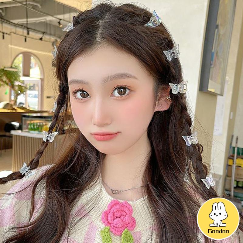 COD Mini Jepit Rambut Kupu-kupu Klip Rambut Korea Transparan Klip Aksesoris Wanita -Doo