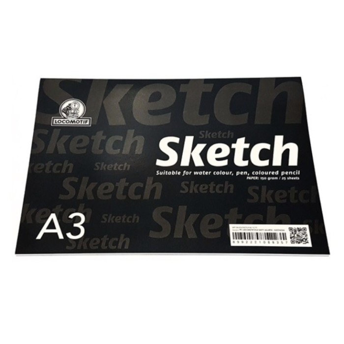 

Gilaa!!! Sketchbook Buku Gambar A3 Locomotif Untuk Anak Buku Sketsa 150Gsm Terbatas
