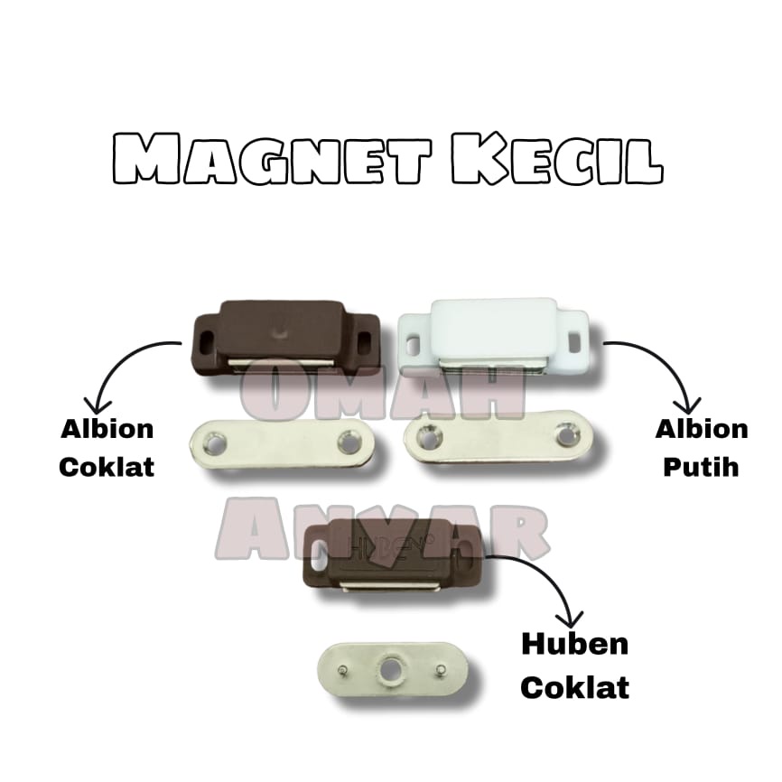 Magnet Kecil untuk Pintu Lemari merk Albion Huben
