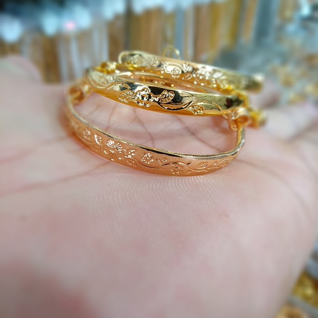 AV355 Grosir Gelang Bangle Anak Gelang Fleksibel Kerincing