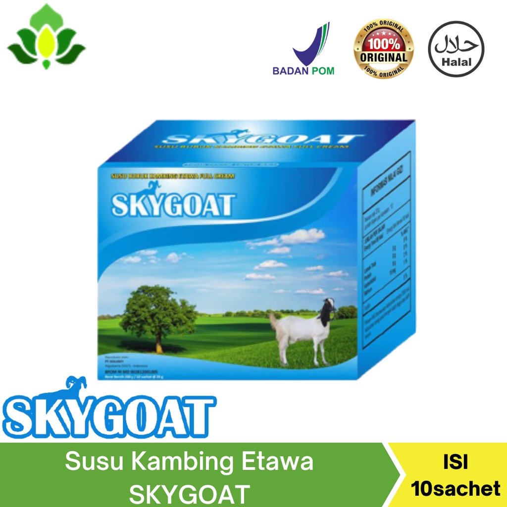 

Susu Kambing Etawa SKYGOAT Original | Susu Bubuk Full Cream 1 Box Isi 10 Sachet