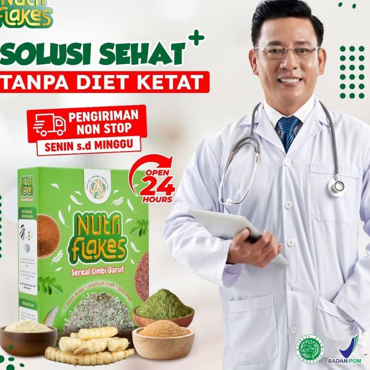

KodeN3z3Y--Cereal Nutriflakes 100% Original - Diet Sehat Tanpa Khawatir Asam Lambung Naik
