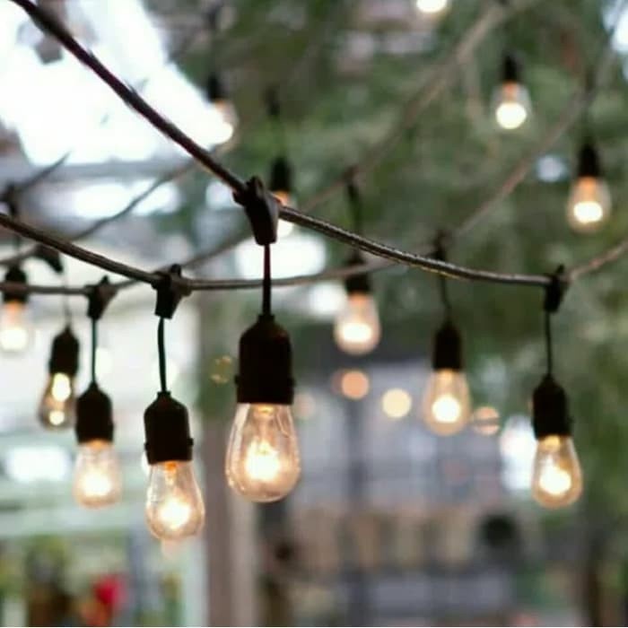 Kabel Fitting Cafe 10 Meter 10 Lampu 5M Kabel Lampu Dekorasi Cafe Kabel Fitting 5 Meter 10 Fitting
