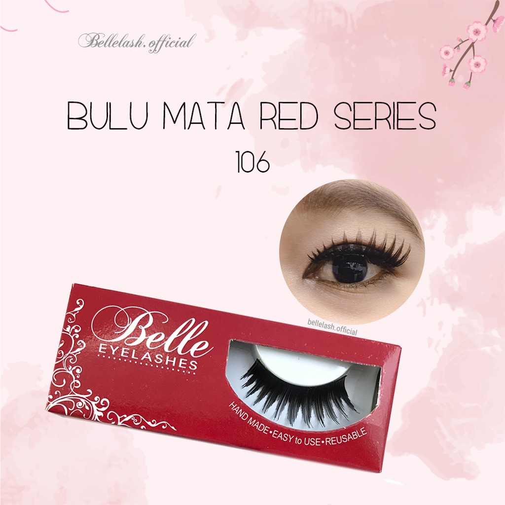 106 Bulu Mata Palsu Handmade Natural False Eyelash Eye Lashes