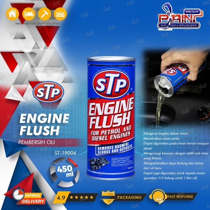 STP Engine Flush 450ml Pembersih untuk Ganti Oli Mobil Motor