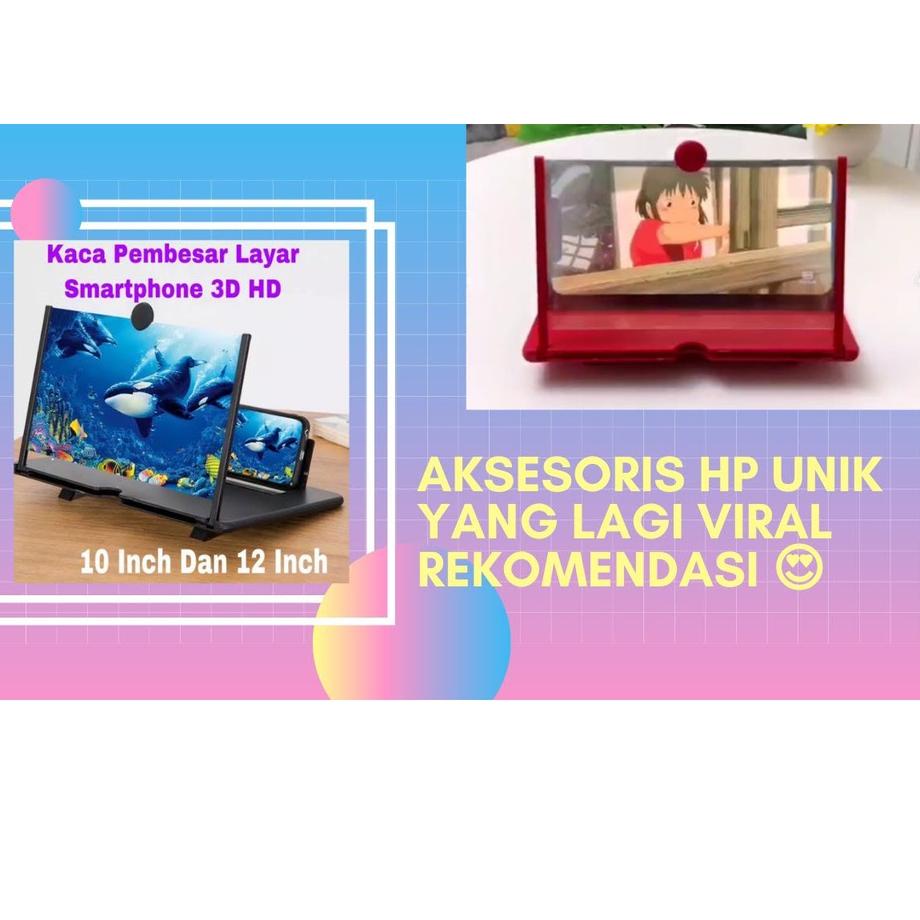Harga Terbaik--Bluekomputer - ENLARGED SCREEN F3 Kaca Pembesar Layar HP Enlarger Mobile Phone Cinema