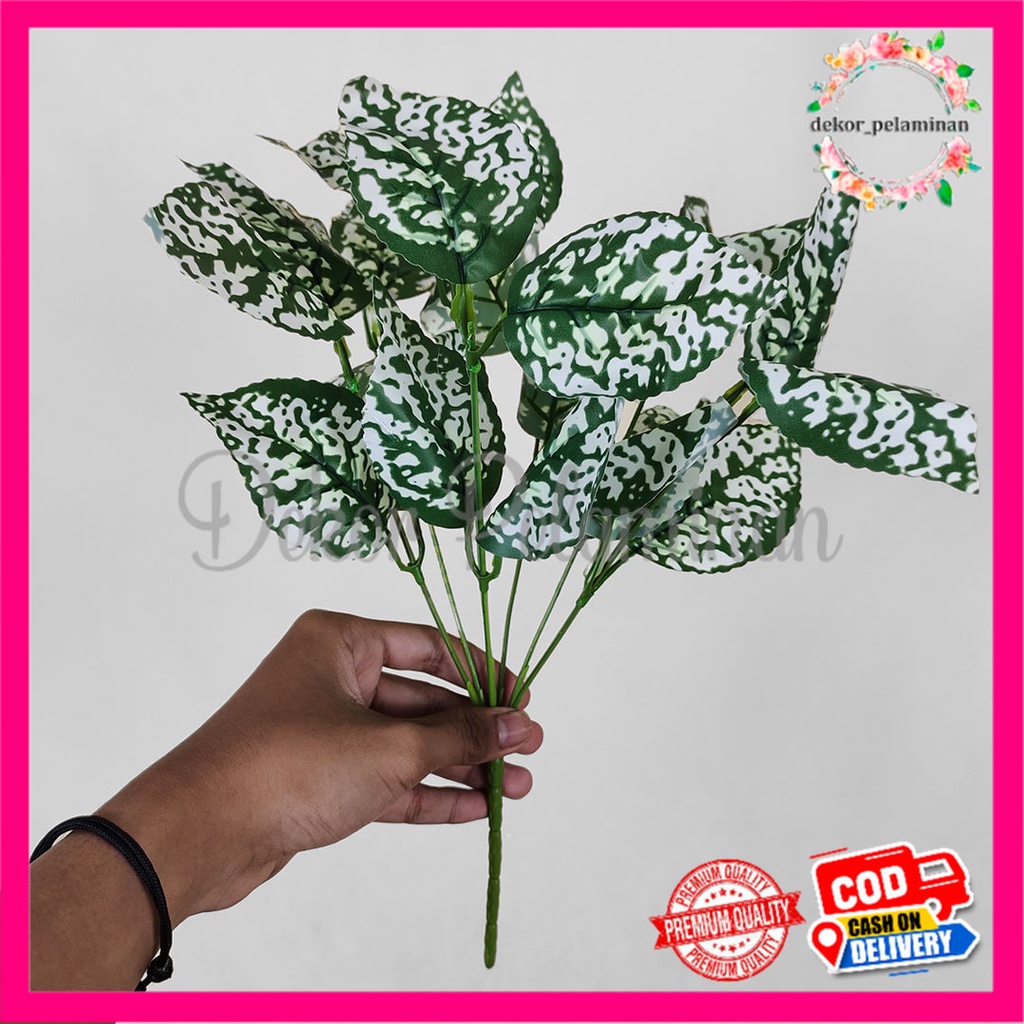 COD DAUN AGRONEMA CABANG 7 ARTIFICIAL - BUNGA DEKORASI