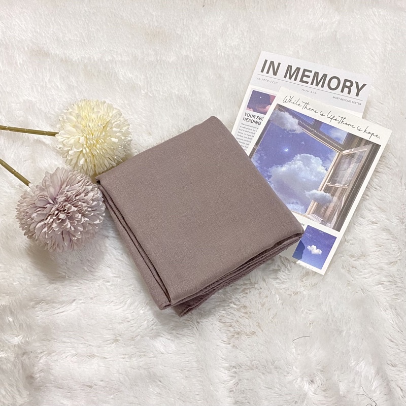 Paris Premium Voal // Paris Premium // Segi Empat Paris Polos-ash lavender