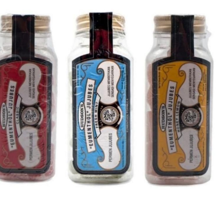 

10.10 Brand HUDSON'S Eumenthol Jujubes Candy 50gr - Permen Jujubes !!