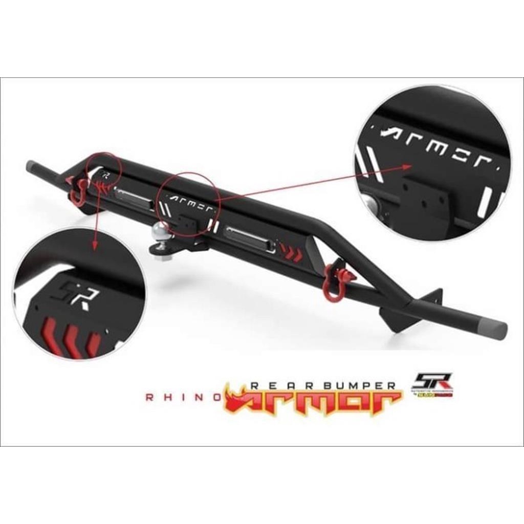 Tanduk Towing Belakang Mobil Rush Terios Lama Rhino Armor Bull Bar