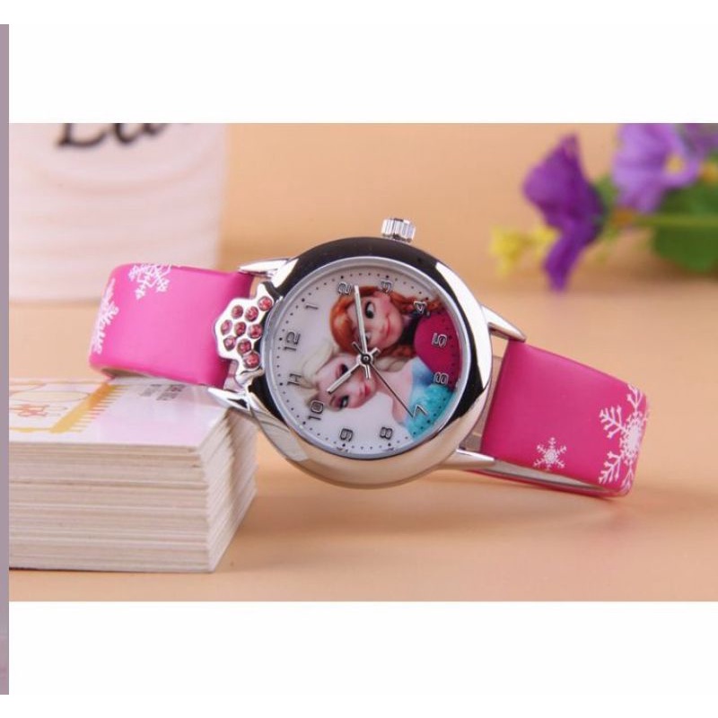 Kezzi Jam Tangan Anak Perempuan Princess Elsa Anna Frozen