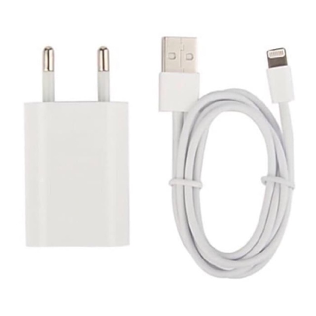 1 Set Paket Charger Iphone Adaptor + Kabel Data Adapter Batok Kepala Charger Casan Chargeran Cesan Chasan Fast Charging Lightning Travel Charger Ori 100% Lightning Aipon 5/5s/6/6s/6+/7/7+/8/8+/X/Xs//XR/11/11PRO/12/Pro/HP26