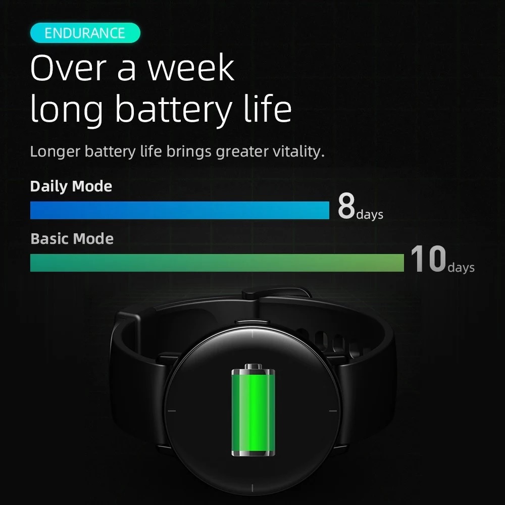 MIBRO LITE Smartwatch - IP68 Waterproof Sporty AMOLED 1.3-inch Screen