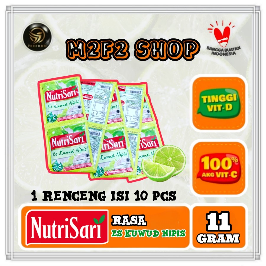 

NutriSari Minuman Serbuk Rasa Es Kuwud Nipis Sachet - 11 gr (Kemasan Renceng)