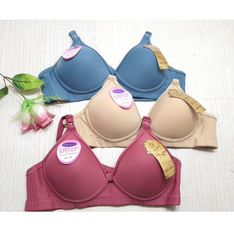 Bra Fema polos tanpa kawat/Bh fema B5 murah size 36_42 sidoarjo ‣ PKK.18Oc22g