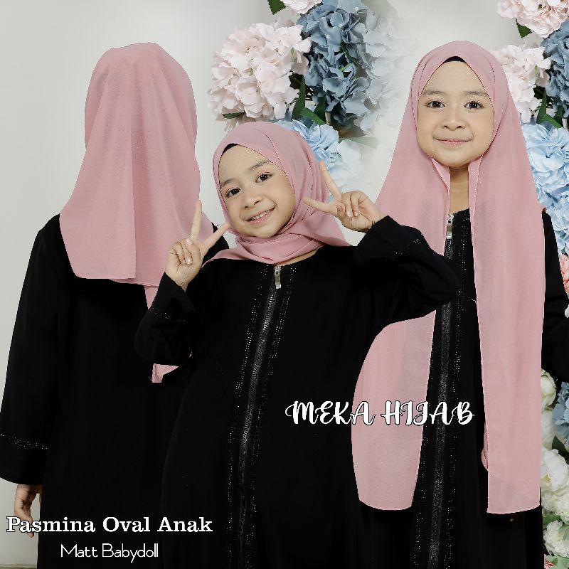 pasmina instan dagu karet oval anak 2 th-7 th