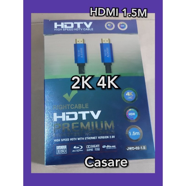 Kabel HDMI Premium 2K 4K 8K kode JWD-02-1.5 Ori PS3 PS4 PS5