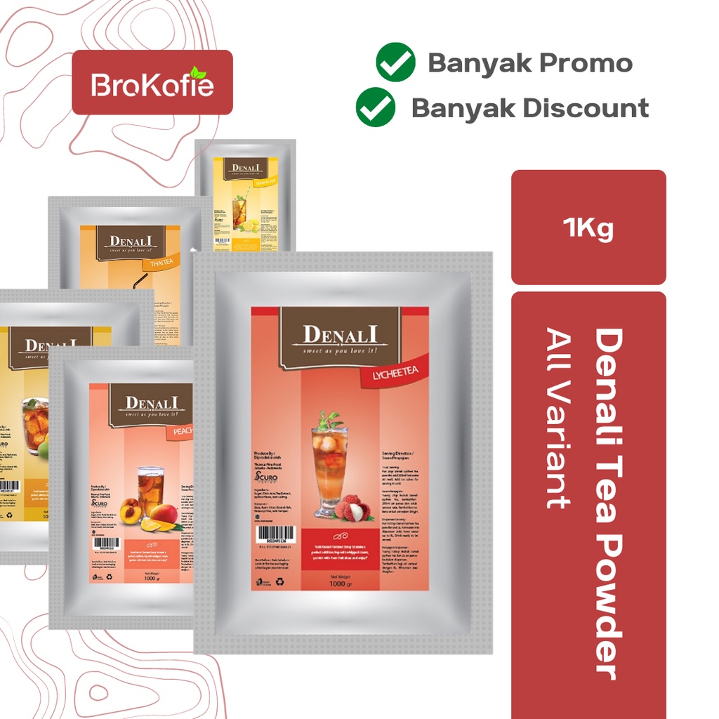 

DENALI TEA POWDER LEMON TEA MANGO TEA LYCHEE TEA THAI TEA 800g