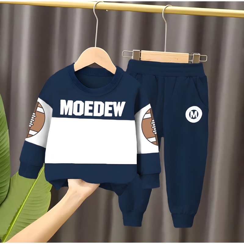 SETELAN SWEATER BAYI ANAK MOTIF MOEDEW BASEBALL SIZE 1-5 TAHUN BAHAN BABYTERRY LEMBUT TERLARIS TERBARU/ SETELAN SWEATER BAYI ANAK LAKI LAKI/ SETELAN SWEATER BAYI ANAK PEREMPUAN/ SETELAN SWEATER BAYI ANAK COWO/ SWEATER BAYI ANAK TERBARU MOTIF MOEDEW COD