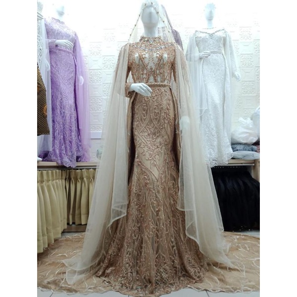 GAUN PENGANTIN FULL PAYET/KEBAYA PENGANTIN