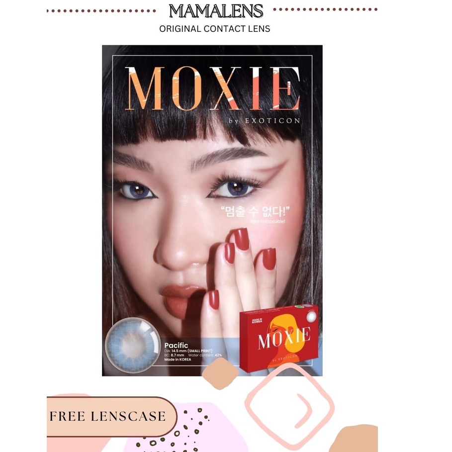 Softlens Moxie Minus -4.50 sd -6.00 Free Lenscase -MAMALENS