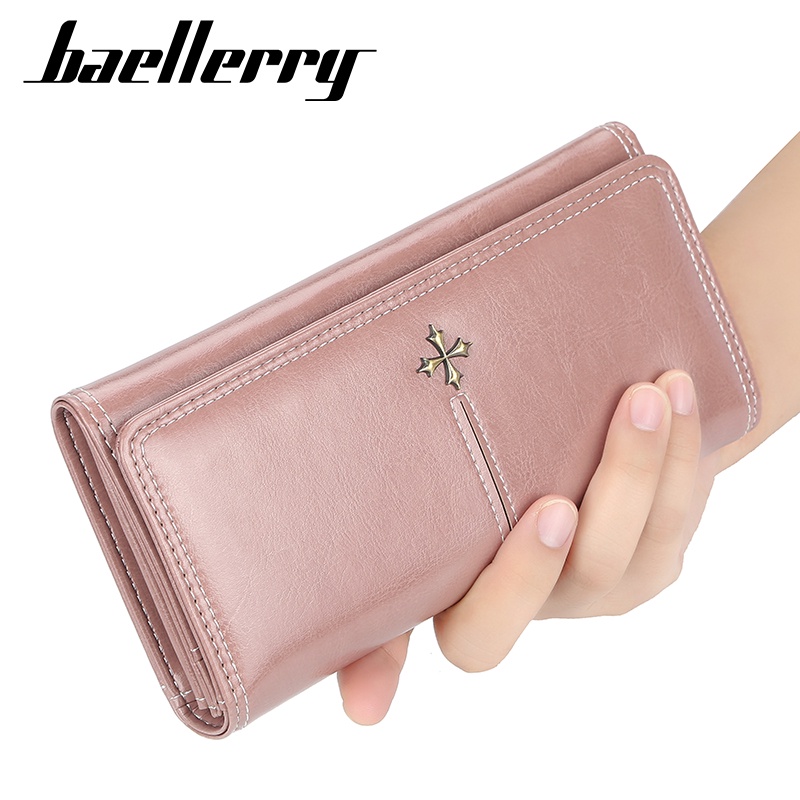 BAELLERRY N1826 Dompet Wanita Panjang Bahan Kulit PU Leather Premium WATCHKITE WKOS