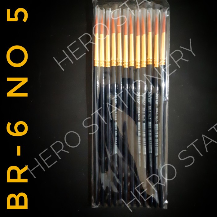 

Hadir Kuas Lukis Joyko No.5 Br-6 Set 12 Pcs Bagus