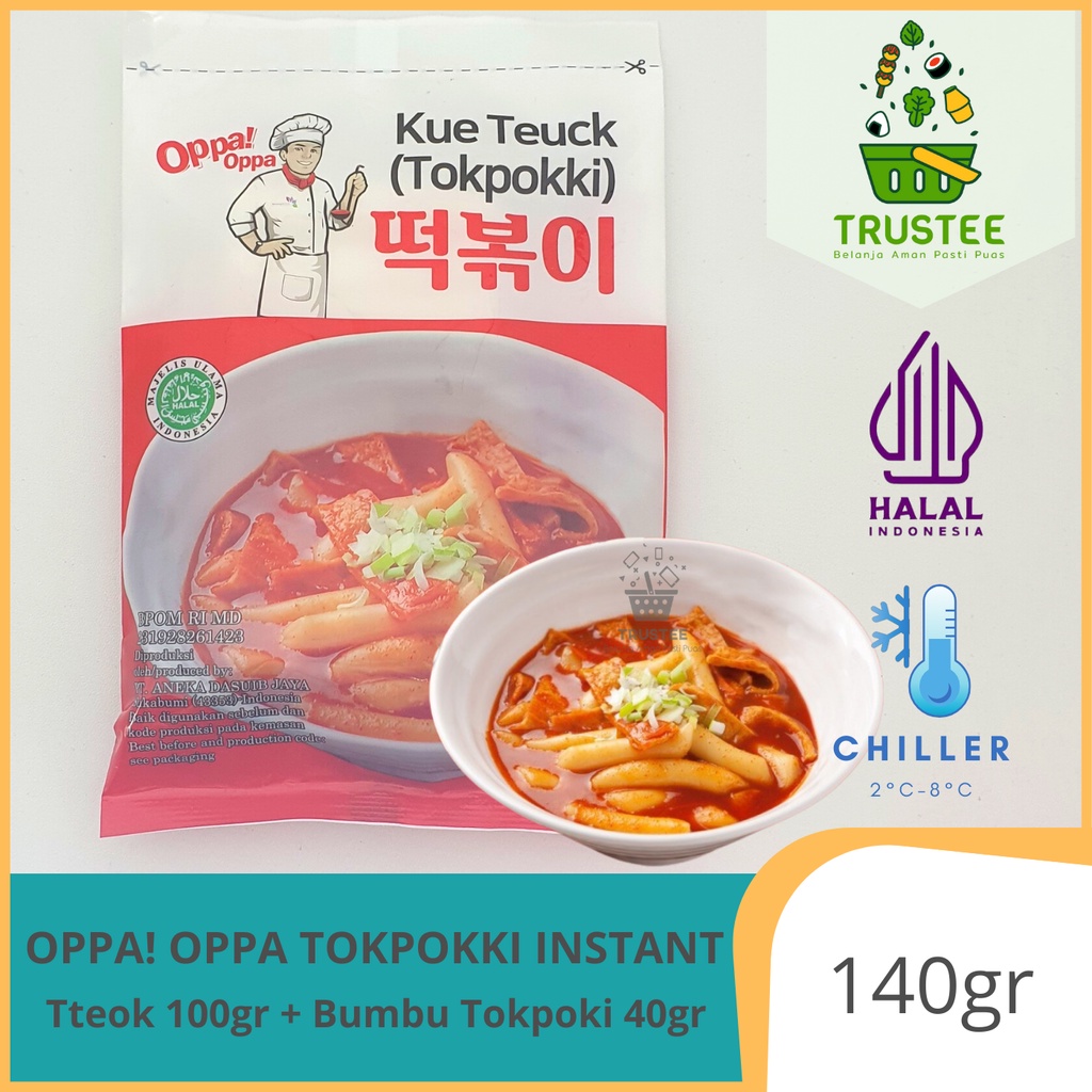 Oppa! Oppa Paket Tteokbokki 100g + saus 40g tokpokki tokpoki topoki javasuperfood