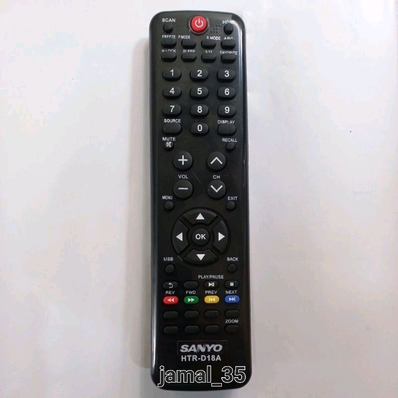 REMOTE REMOT TV SANYO/HAEIR LCD LED HTR-D18A ORIGINAL PABRIK/KW