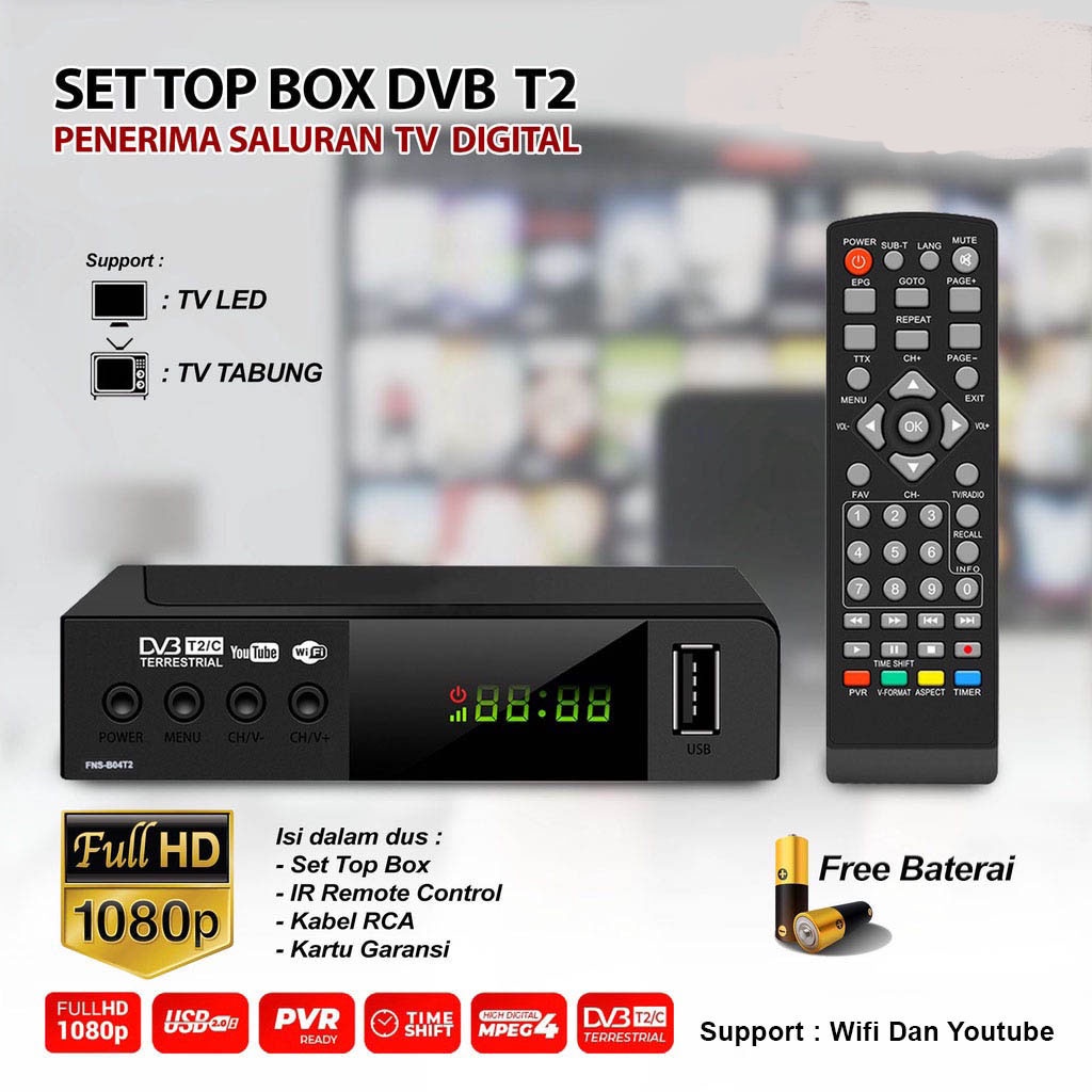 set top box PROMO Set Top Box Tv Digital Mini Gotama DVB T2 MURAH BERKUALITAS/ Rekorder TV TOP/set t