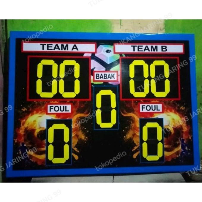 papan score manual futsal