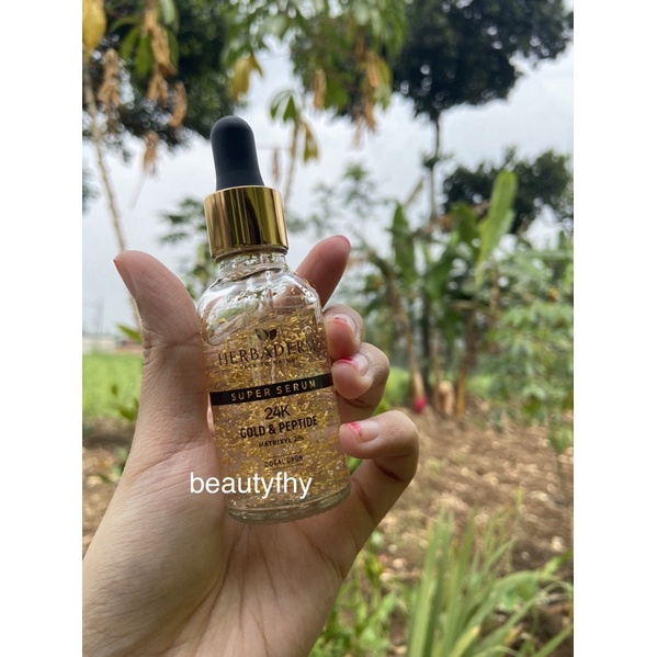 SERUM ANTI AGING FLEK HERBADERM 24K Gold Turkey peptide Emas Turki