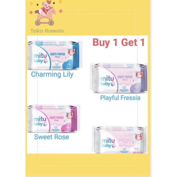 Mitu Baby Wipes 50'S Beli 1 GRATIS 1 ML(TISSUE BASAH)