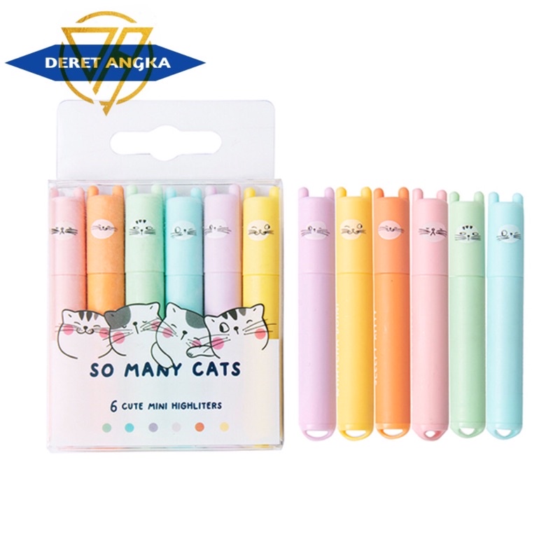 

mini highlighter karakter kucing